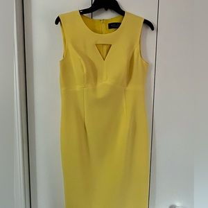 Black label yellow work dress. Size 6